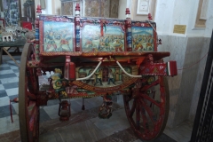 Wagon in the church in Linguaglossa, Sicily