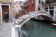 Ancient bridge in Venice