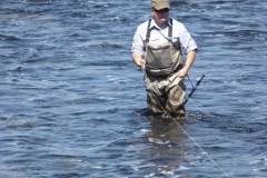 A fisherman in the Corrib in Galway City