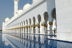 Entering the mosque