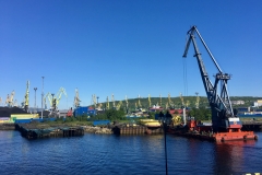 Arriving in Murmansk, Russia