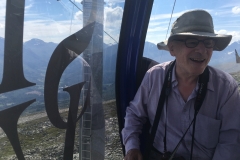 Richard on the swaying cable car