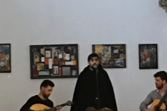 fado singer in Cafe Santa Cruz