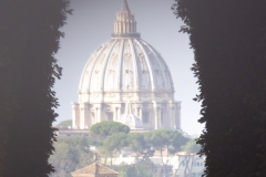 St. Peter's dome through a keyhole