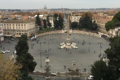 View of Piazza del Popolo from Terrazza del Pincio