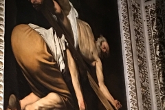 Caravaggio painting in Santa Maria del Popolo church