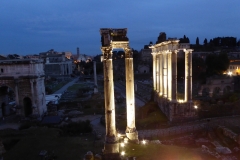 Roman Forum at night